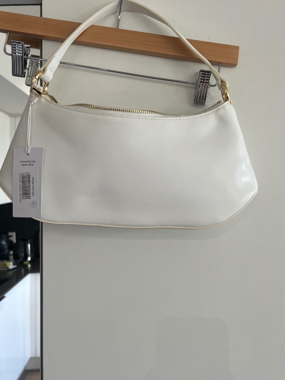 JW Pei white purse